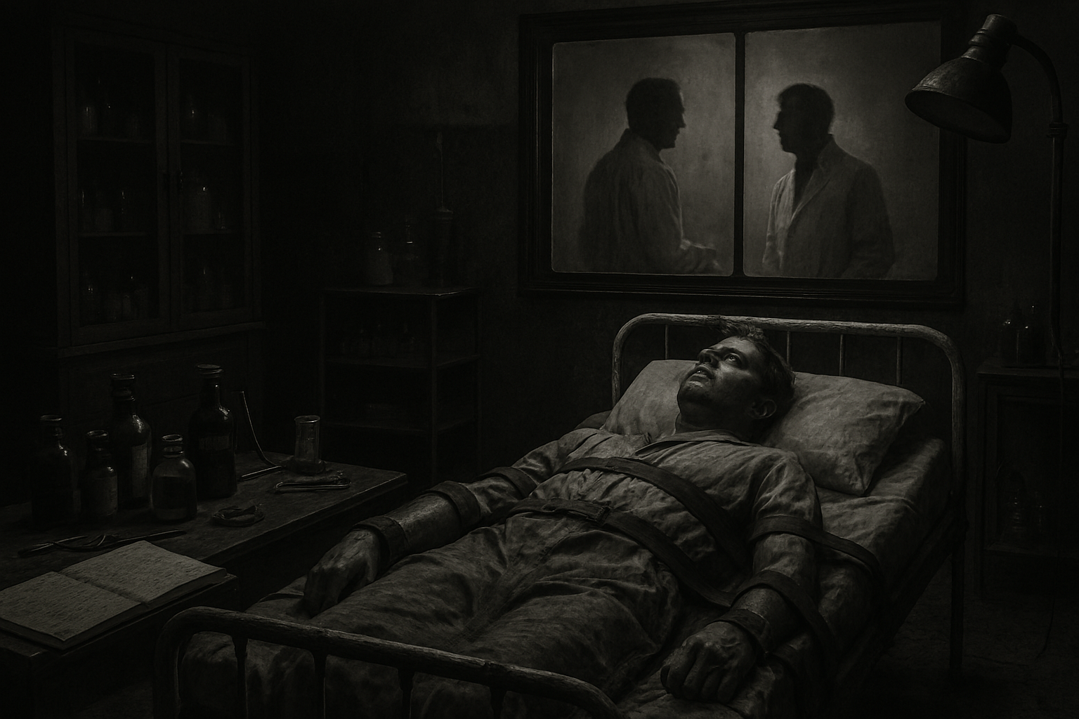 A dark medical lab f